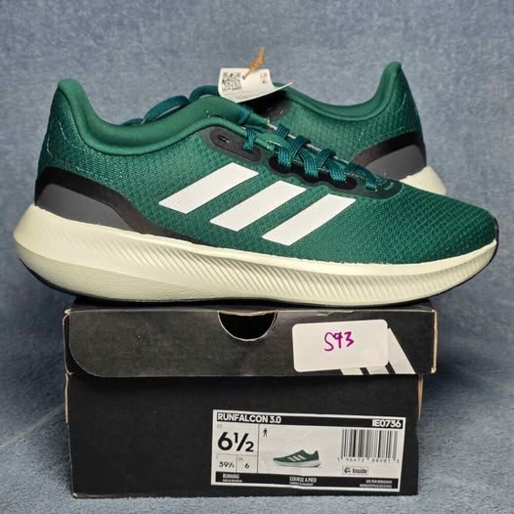 Adidas Runfalcon 3.0 Green Mens US 6.5 or Womens US 7.5 Running Shoes